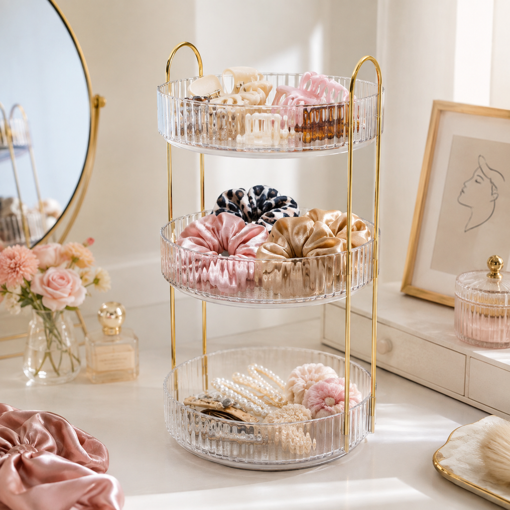 2-Tier Rotating Beauty Organizer