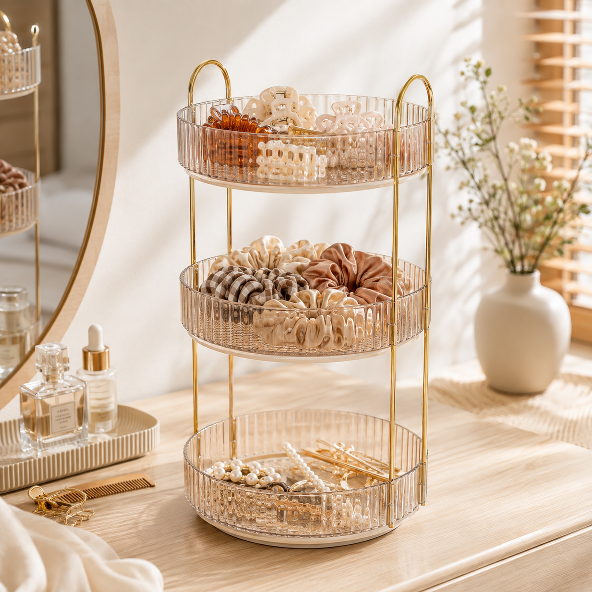 2-Tier Rotating Beauty Organizer