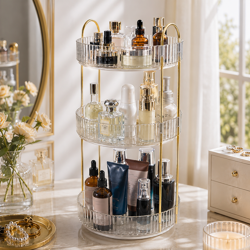 2-Tier Rotating Beauty Organizer