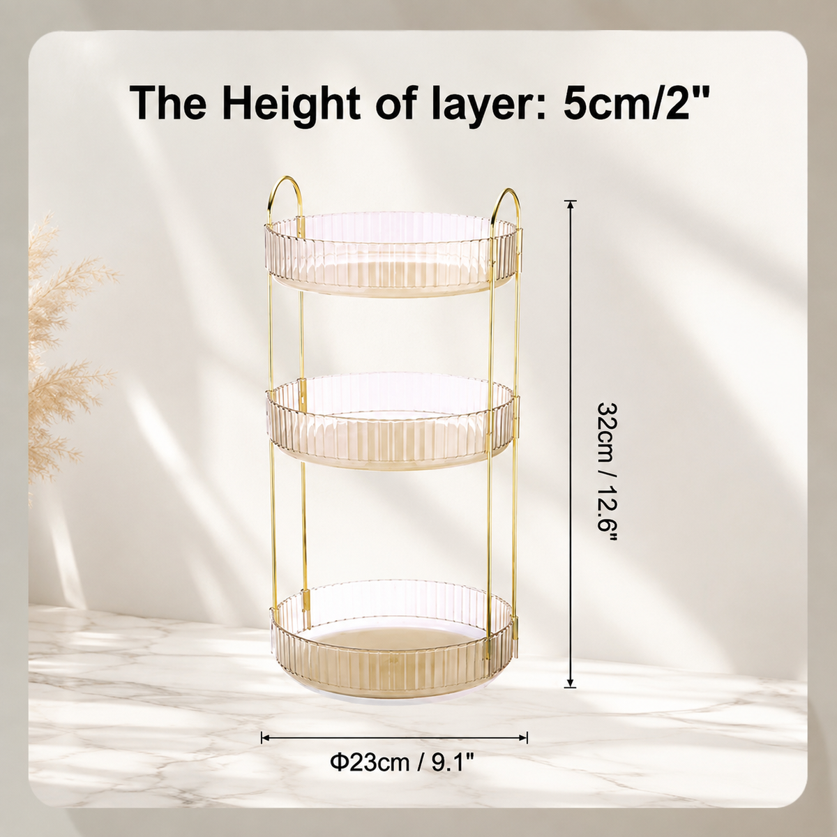 2-Tier Rotating Beauty Organizer