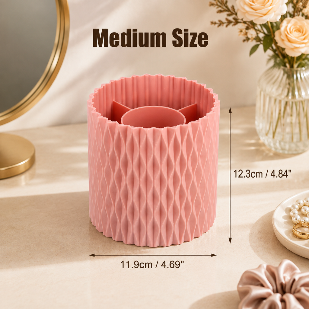 360° Rotating Makeup Brush Holder
