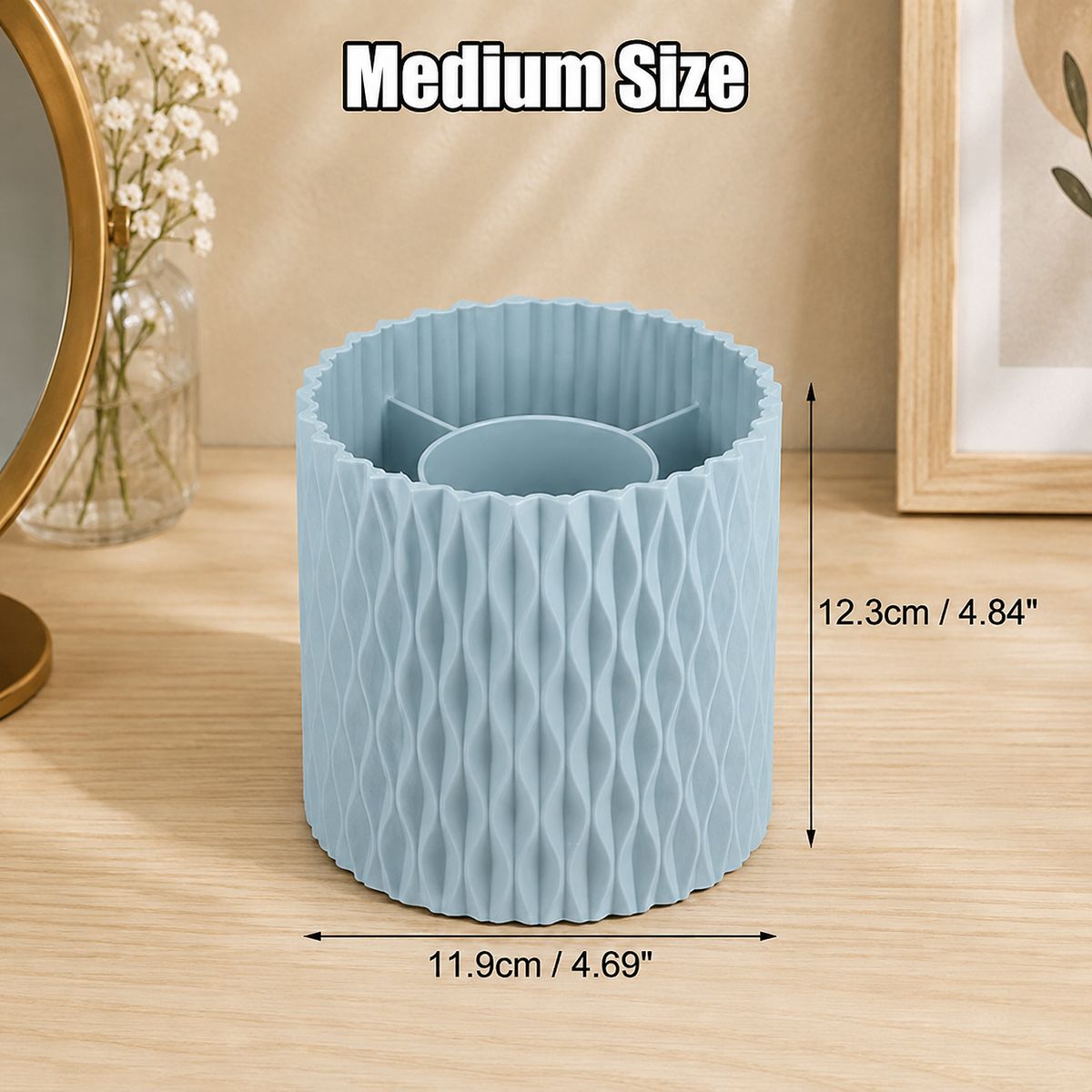 360° Rotating Makeup Brush Holder