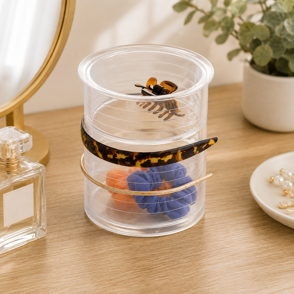 Clear Hair Accessory Organizer