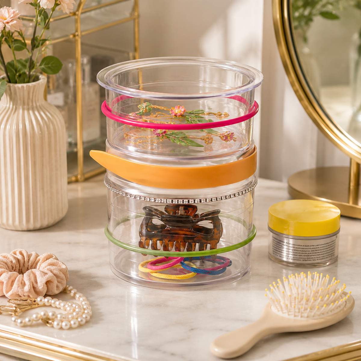 Clear Hair Accessory Organizer