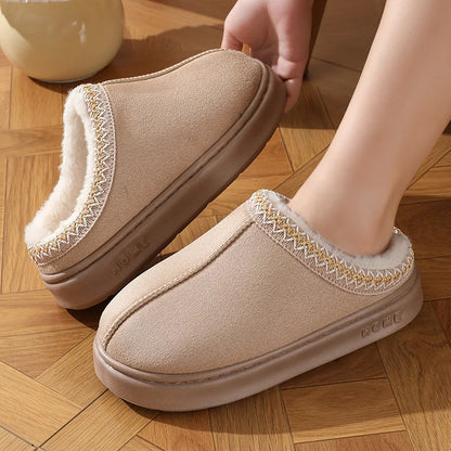 Thick Sole Winter Clog Slippers