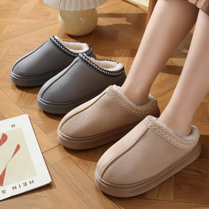 Thick Sole Winter Clog Slippers